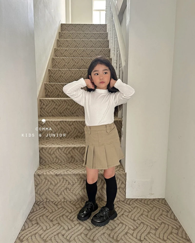 Comma - Korean Children Fashion - #todddlerfashion - Half Turtleneck Tee - 2