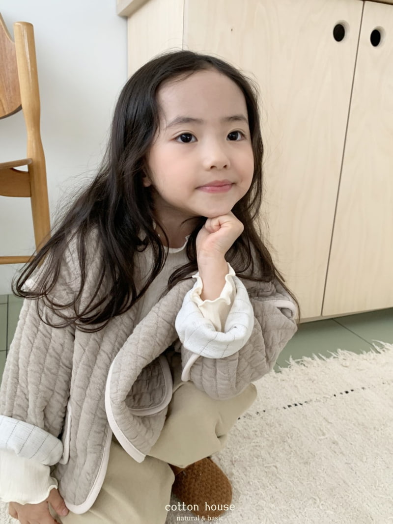 Cotton House - Korean Children Fashion - #Kfashion4kids - Wrinkled Quilting Cardigan - 11