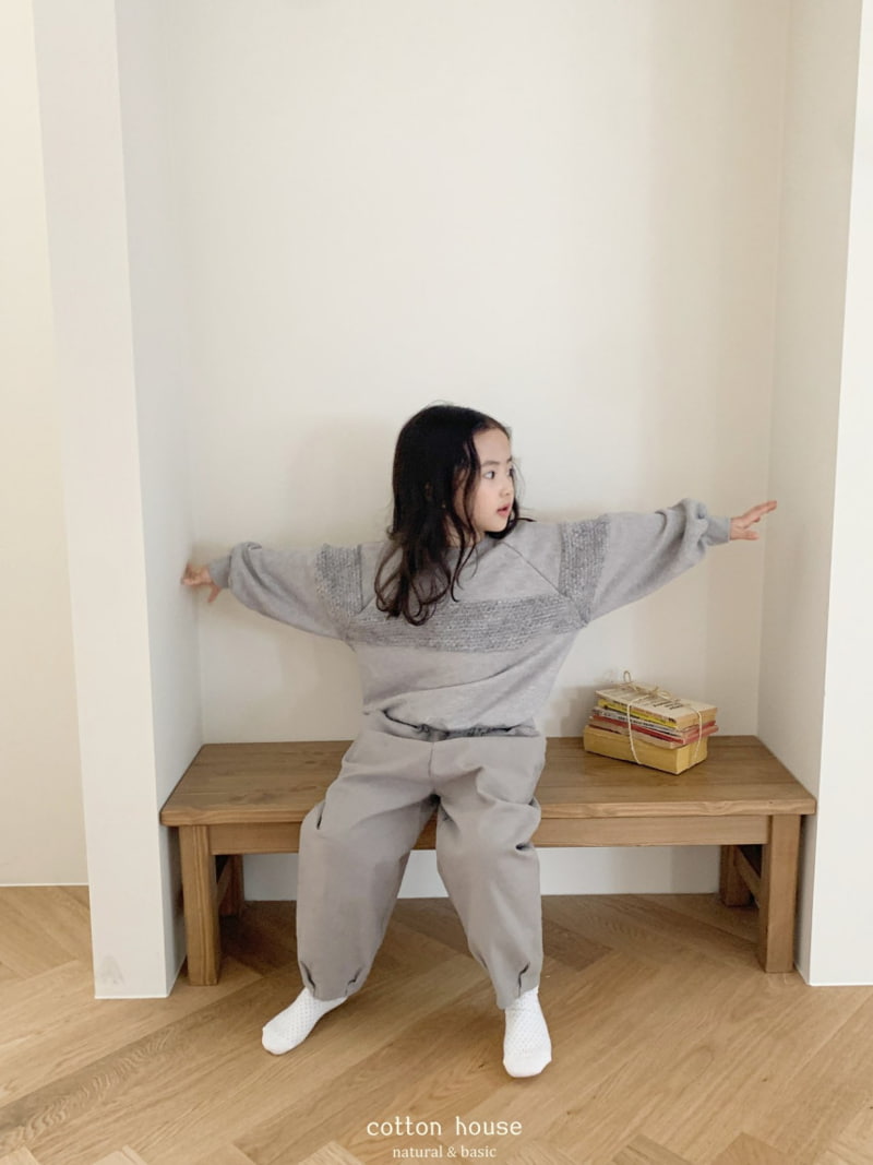 Cotton House - Korean Children Fashion - #childofig - Knit Colored Ralgan Pullover - 6