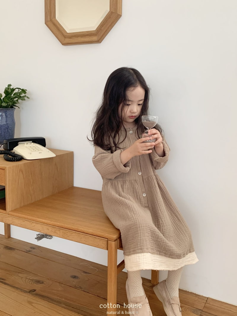 Cotton House - Korean Children Fashion - #childofig - Musline Colored One-piece - 5