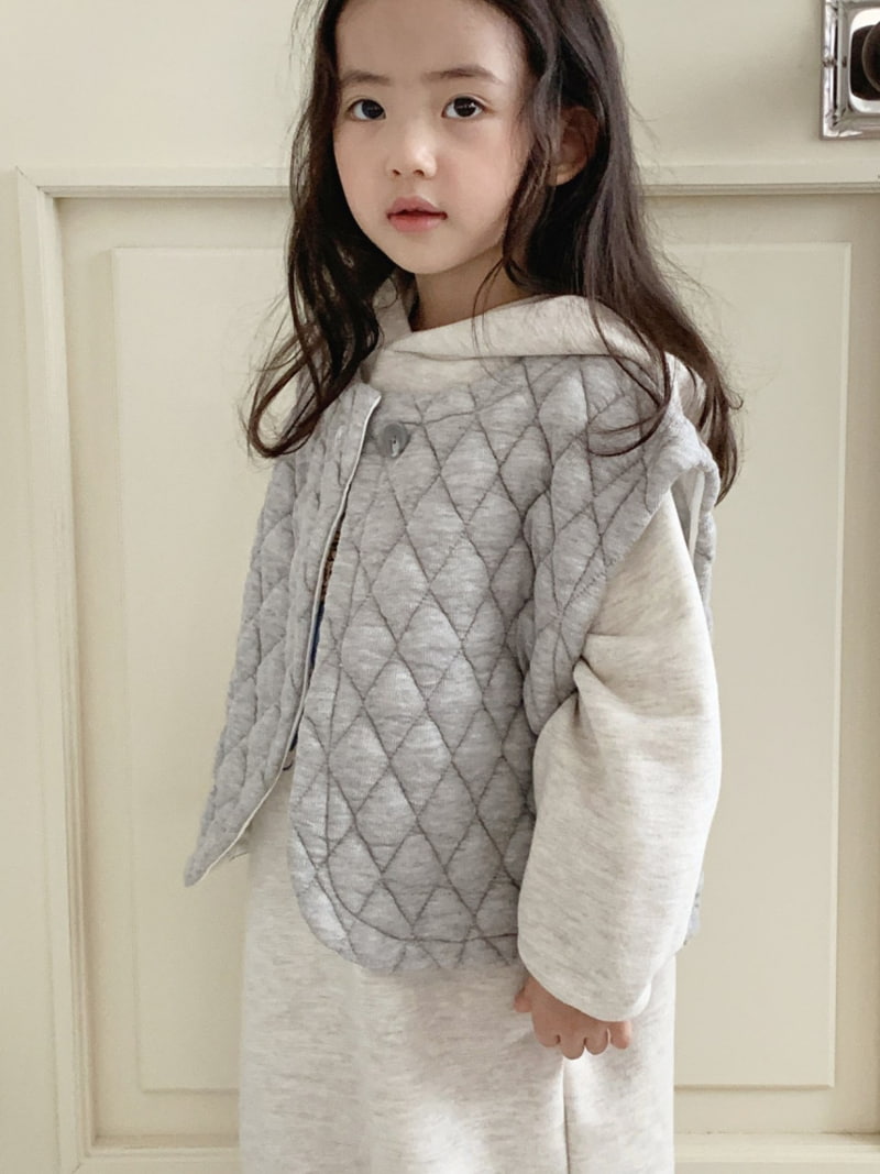 Cotton House - Korean Children Fashion - #childrensboutique - Quilting Button Vest - 7