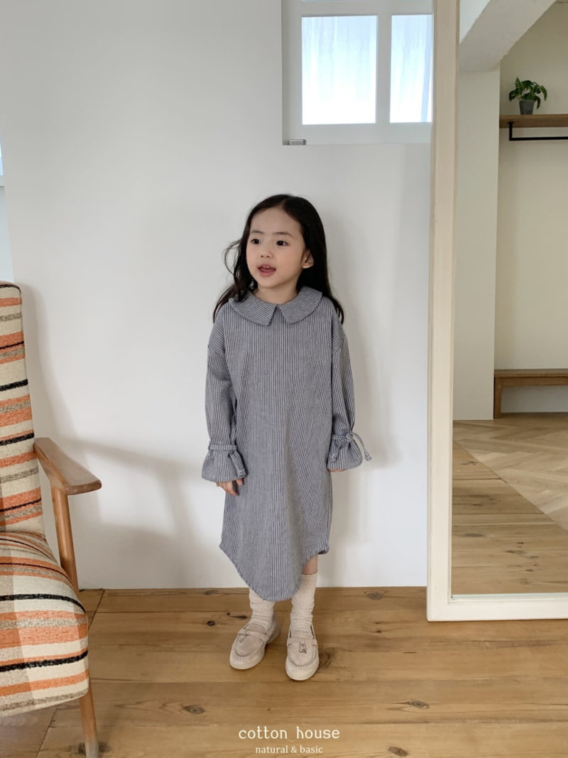 Cotton House - Korean Children Fashion - #childofig - Sleeve String One-piece - 4