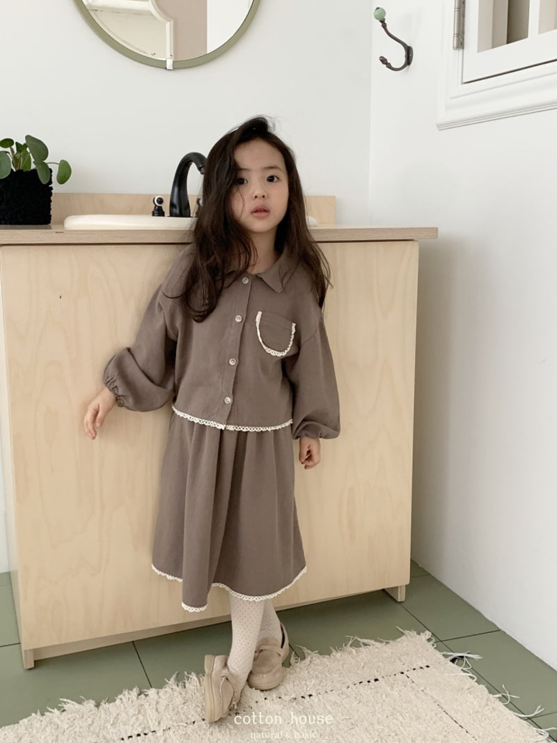 Cotton House - Korean Children Fashion - #childrensboutique - Cardigan Two Pieces