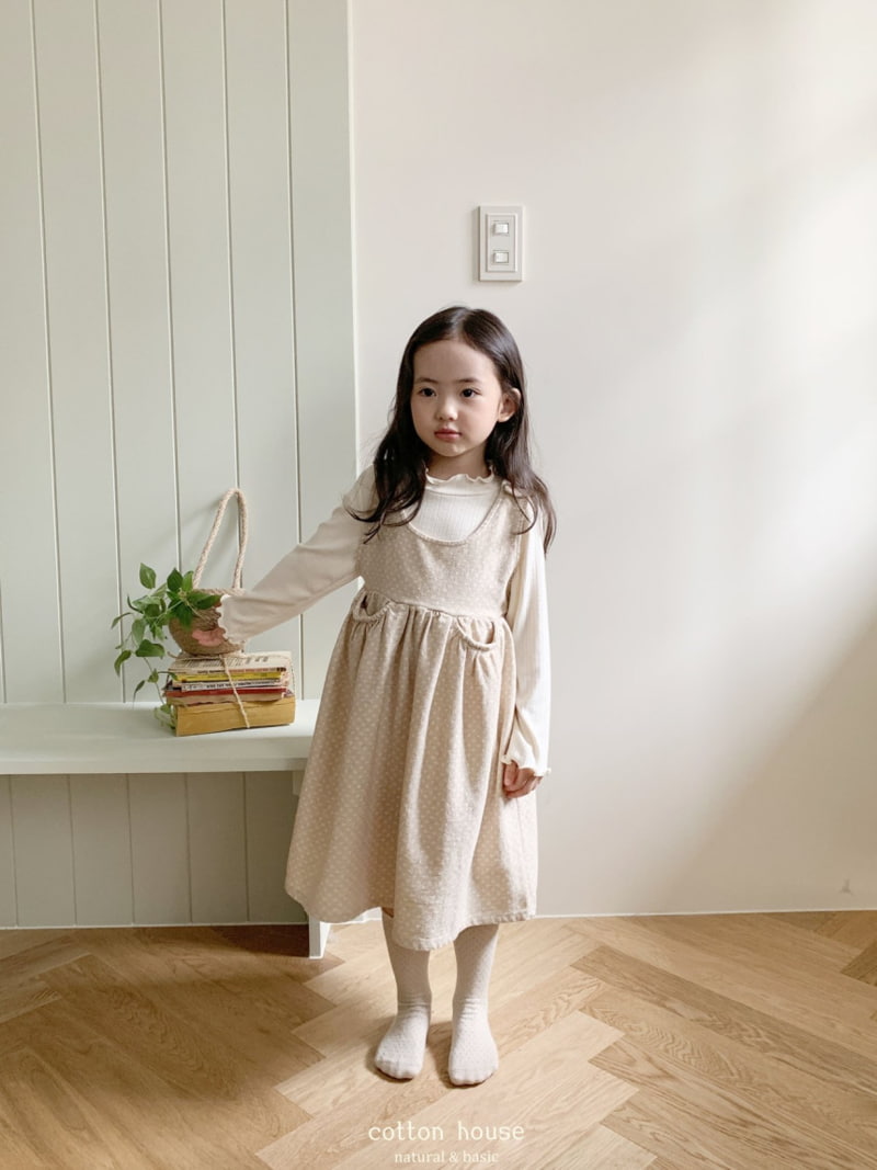 Cotton House - Korean Children Fashion - #childrensboutique - Dot Twill One-piece - 7