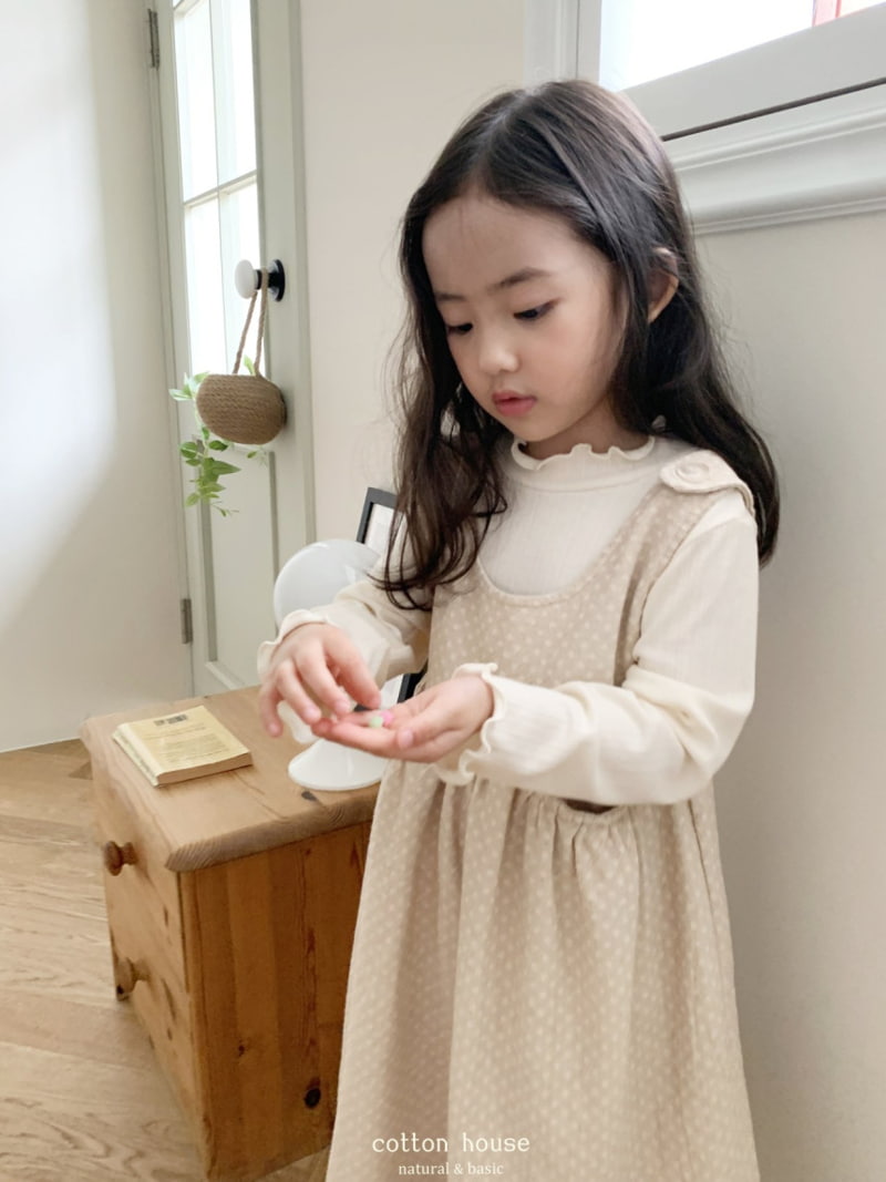 Cotton House - Korean Children Fashion - #designkidswear - Dot Twill One-piece - 8