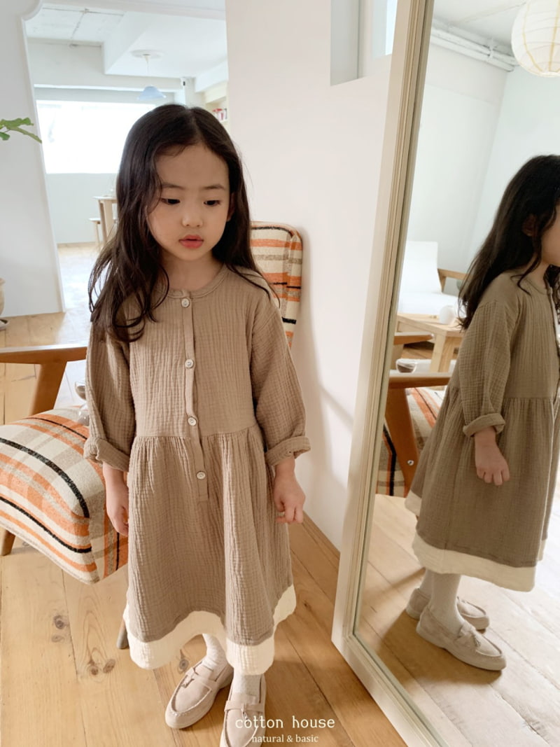 Cotton House - Korean Children Fashion - #designkidswear - Musline Colored One-piece - 7