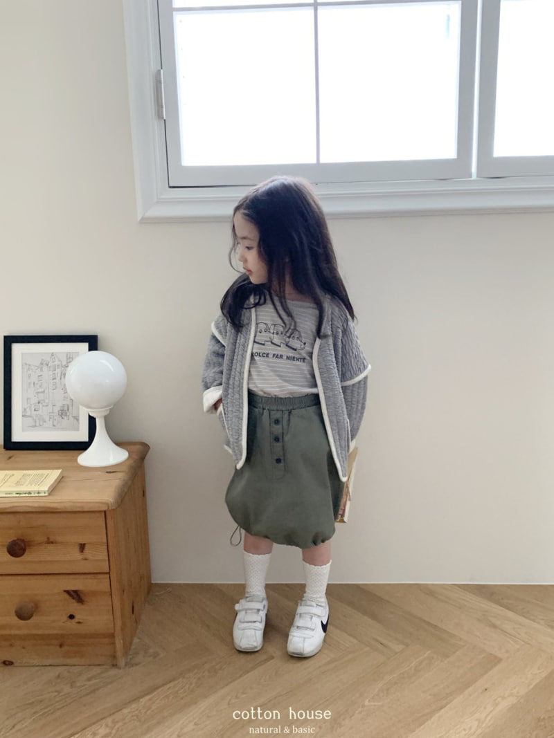 Cotton House - Korean Children Fashion - #designkidswear - String Skirt - 6