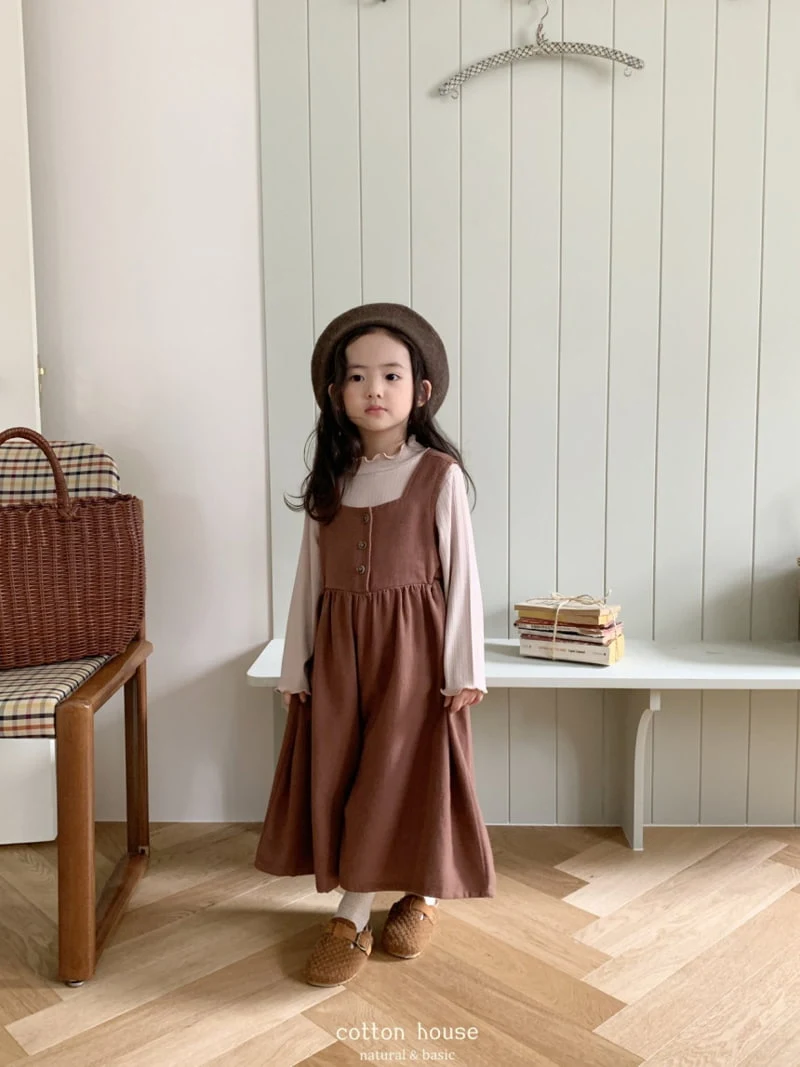 Cotton House - Korean Children Fashion - #discoveringself - Suspender Wide Jumpsuit - 7