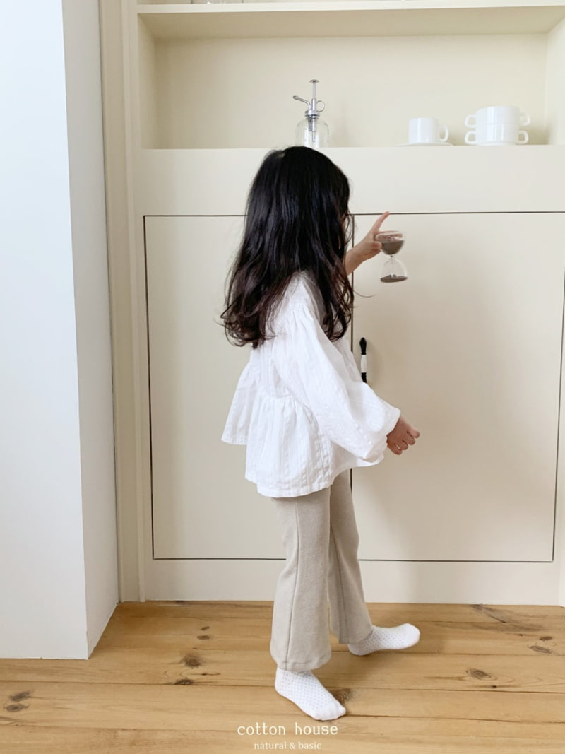 Cotton House - Korean Children Fashion - #discoveringself - Butto Bootscut Pants - 11