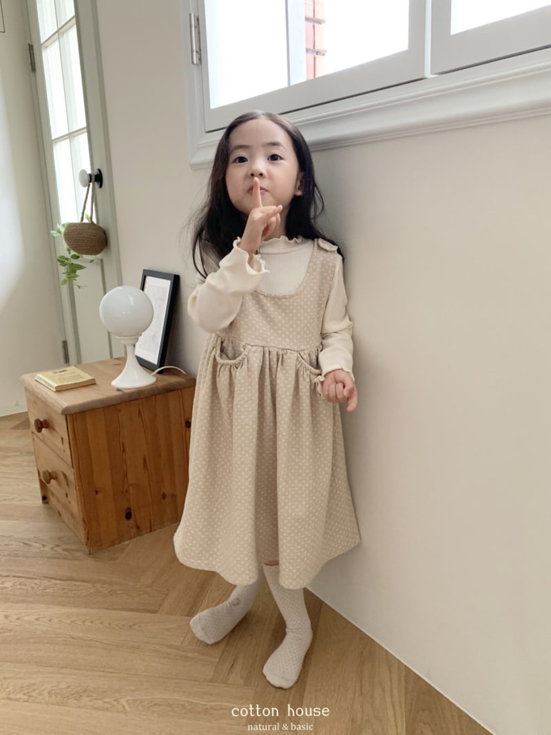 Cotton House - Korean Children Fashion - #discoveringself - Dot Twill One-piece - 9