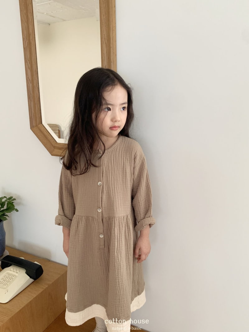 Cotton House - Korean Children Fashion - #discoveringself - Musline Colored One-piece - 8