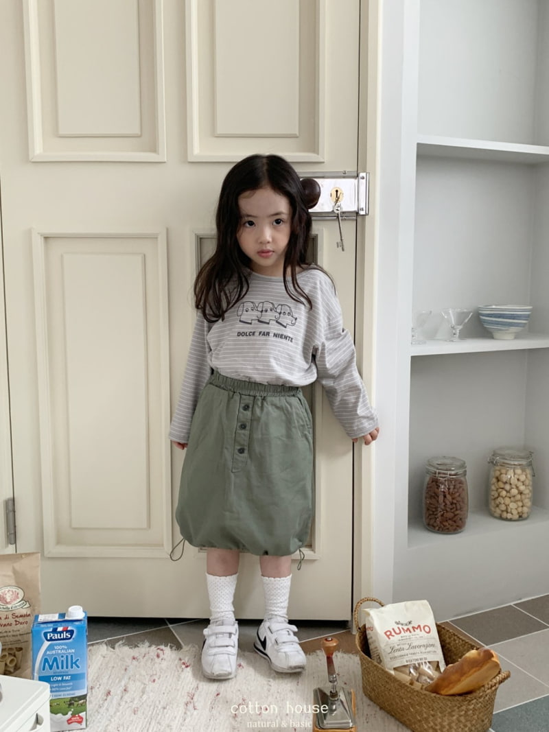 Cotton House - Korean Children Fashion - #fashionkids - String Skirt - 8