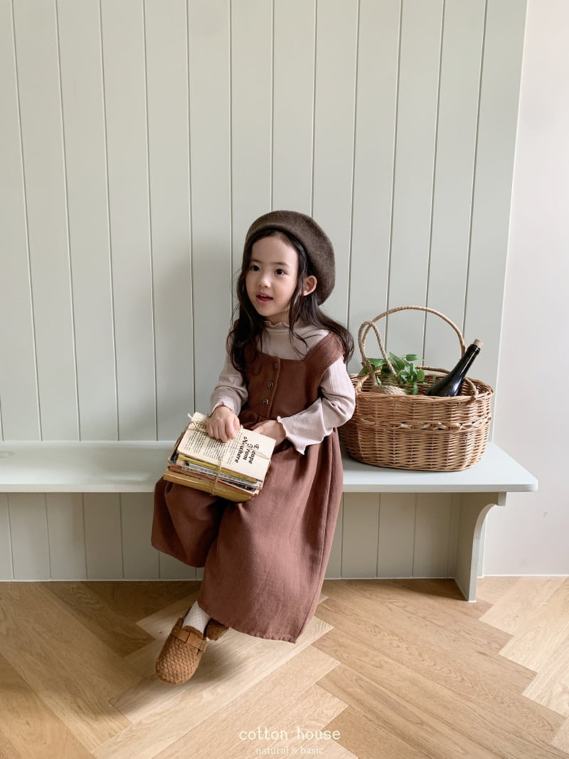 Cotton House - Korean Children Fashion - #kidsshorts - Soft Span Half Turtleneck Tee - 12