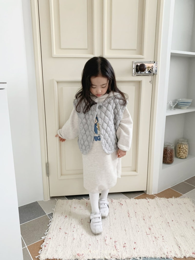 Cotton House - Korean Children Fashion - #kidsshorts - Quilting Button Vest - 11