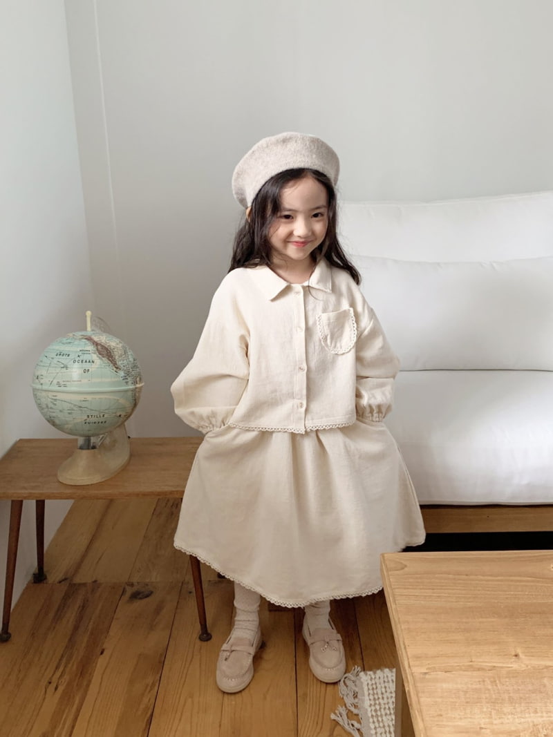 Cotton House - Korean Children Fashion - #kidsshorts - Cardigan Two Pieces - 5