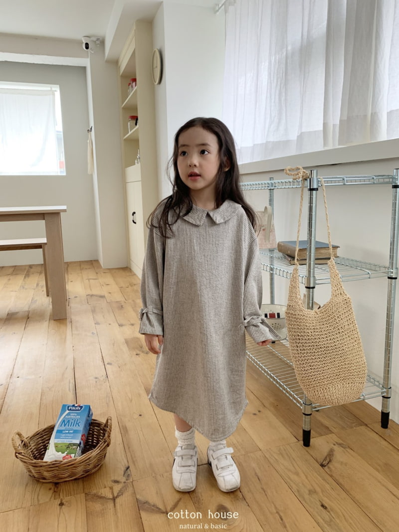 Cotton House - Korean Children Fashion - #kidsstore - Sleeve String One-piece - 9