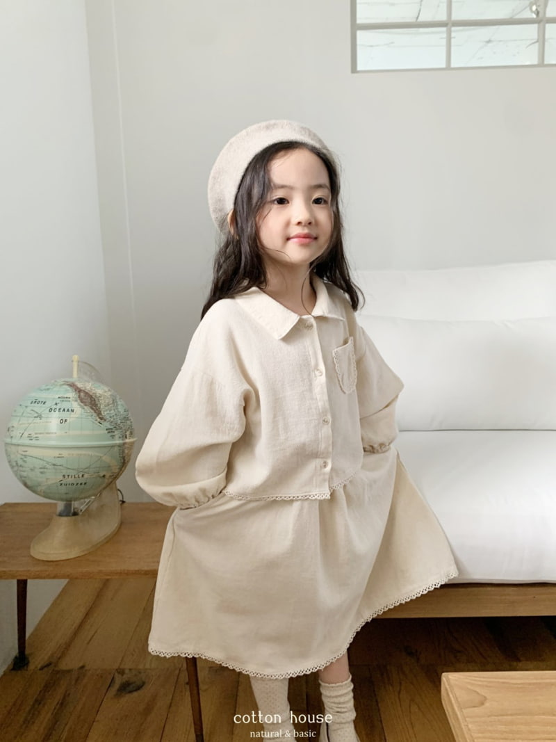 Cotton House - Korean Children Fashion - #kidsstore - Cardigan Two Pieces - 6