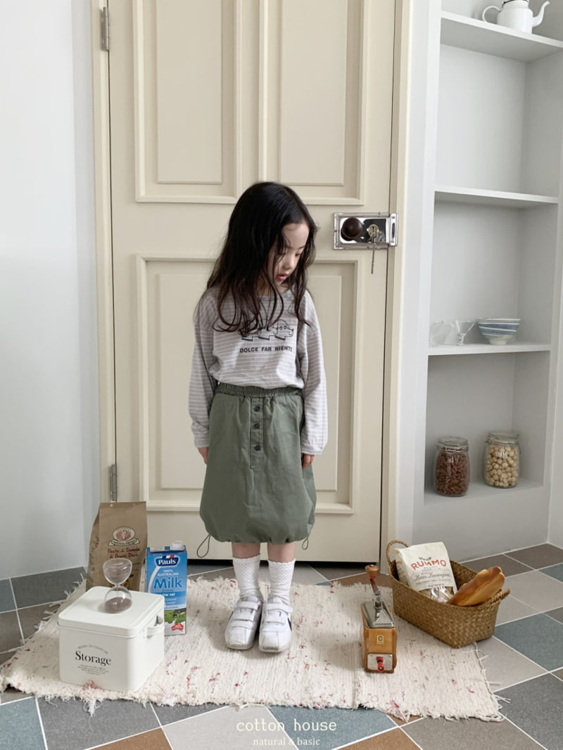 Cotton House - Korean Children Fashion - #kidzfashiontrend - Stripe Dog Tee - 5