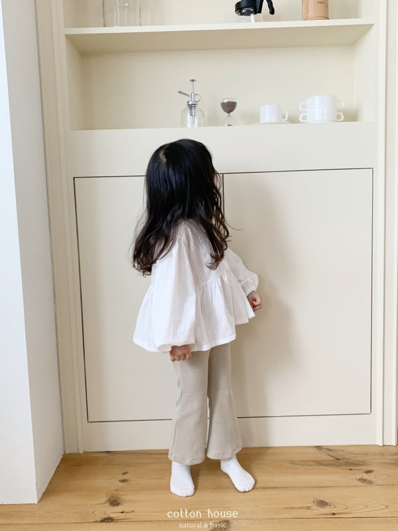 Cotton House - Korean Children Fashion - #littlefashionista - Butto Bootscut Pants - 3