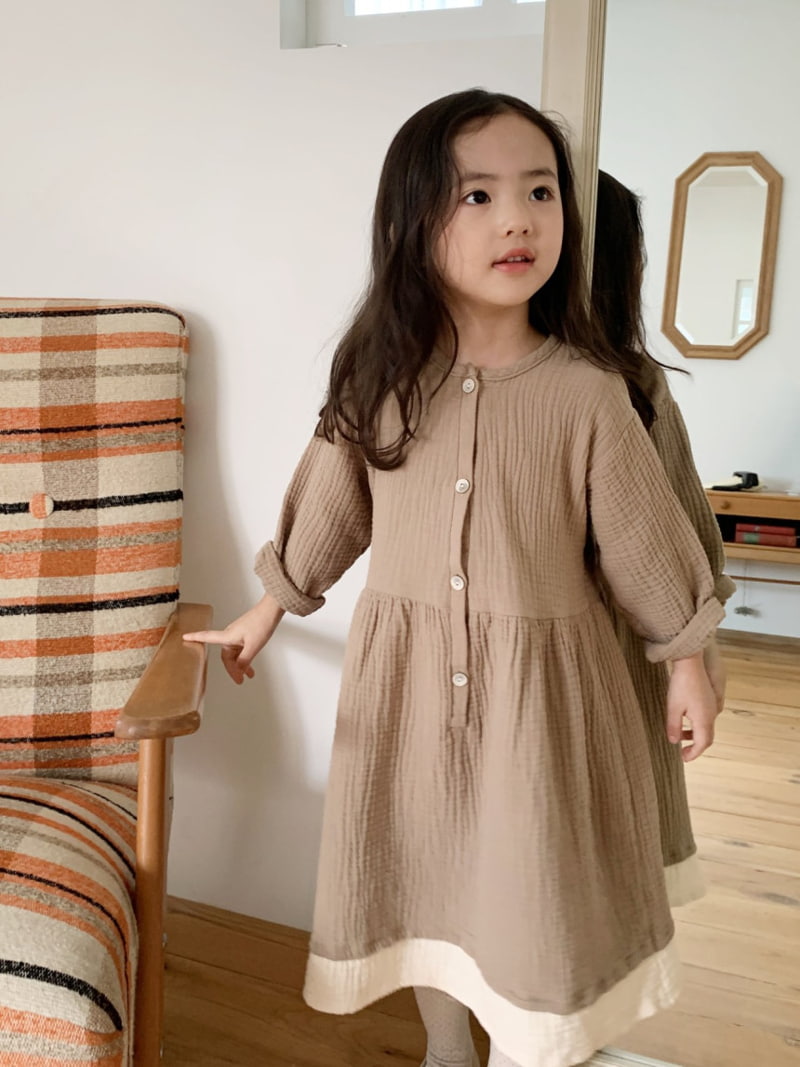 Cotton House - Korean Children Fashion - #magicofchildhood - Musline Colored One-piece