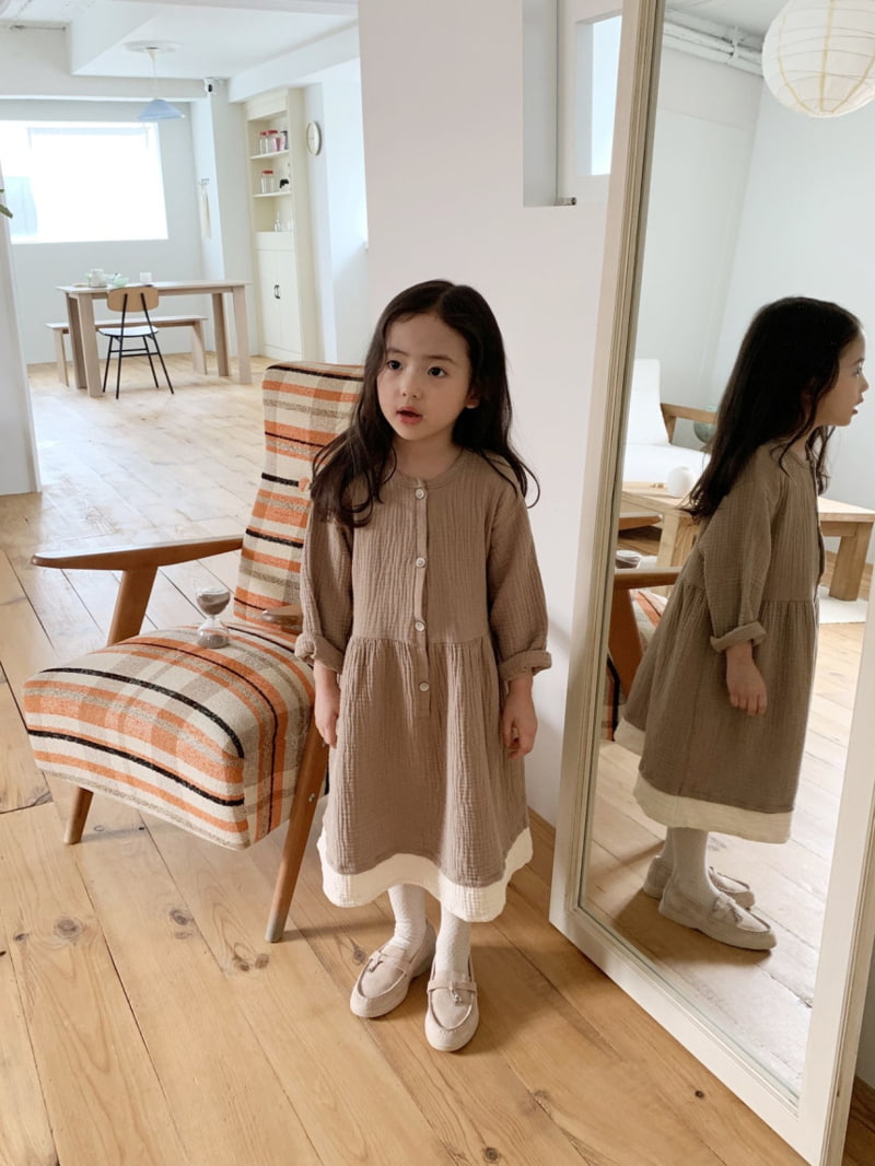 Cotton House - Korean Children Fashion - #minifashionista - Musline Colored One-piece - 2