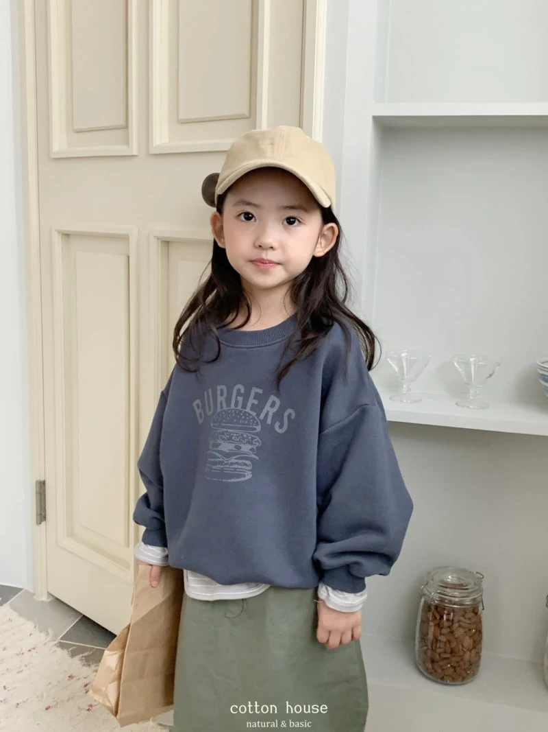 Cotton House - Korean Children Fashion - #prettylittlegirls - Burger Sweatshirts - 9