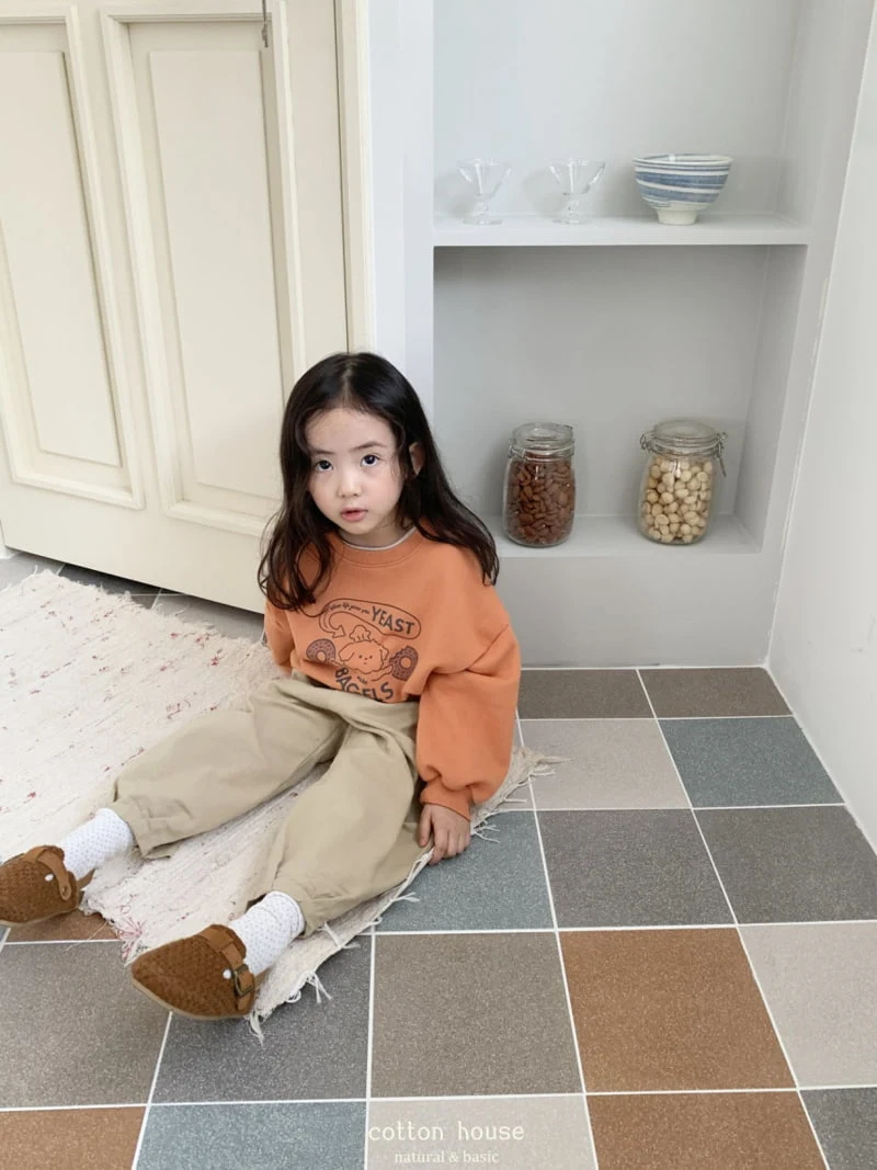 Cotton House - Korean Children Fashion - #prettylittlegirls - Ox Tan Bottom Pintuck Pants - 8