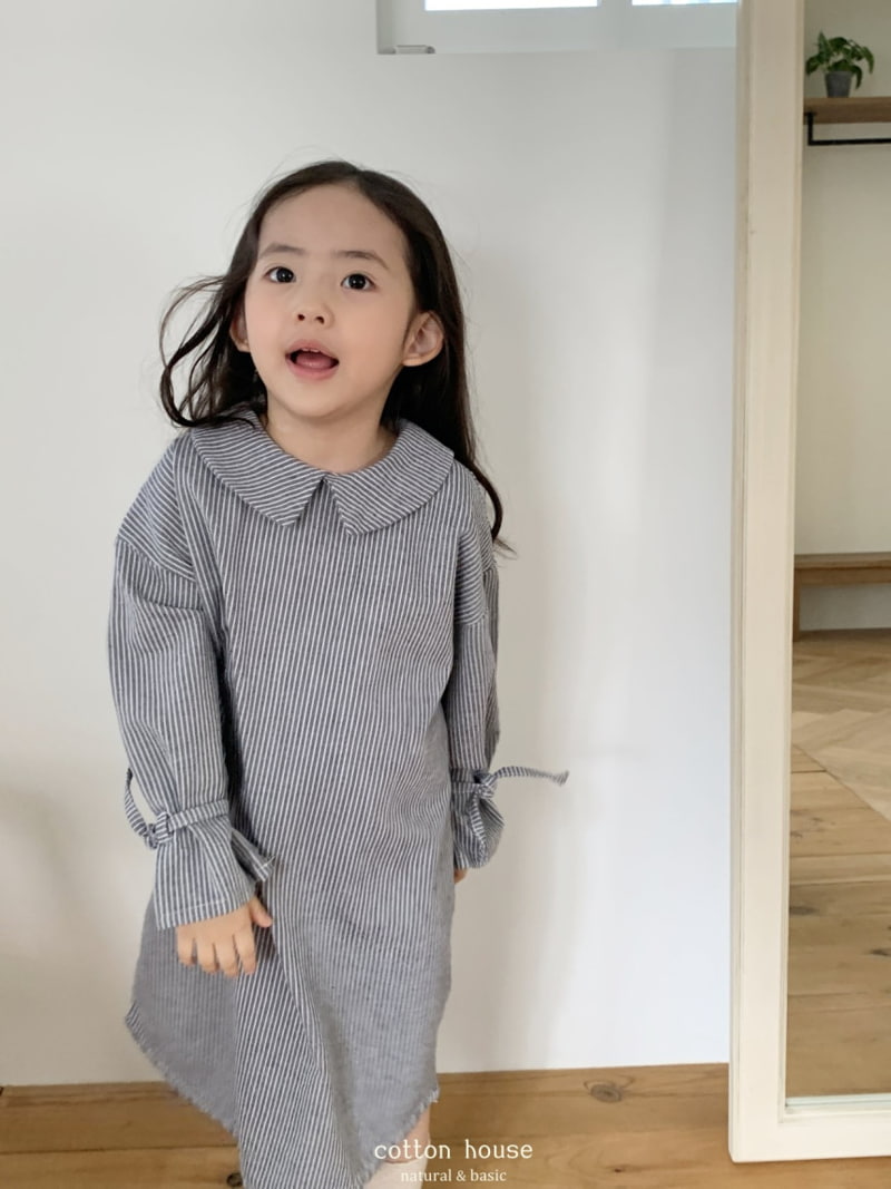 Cotton House - Korean Children Fashion - #stylishchildhood - Sleeve String One-piece - 2