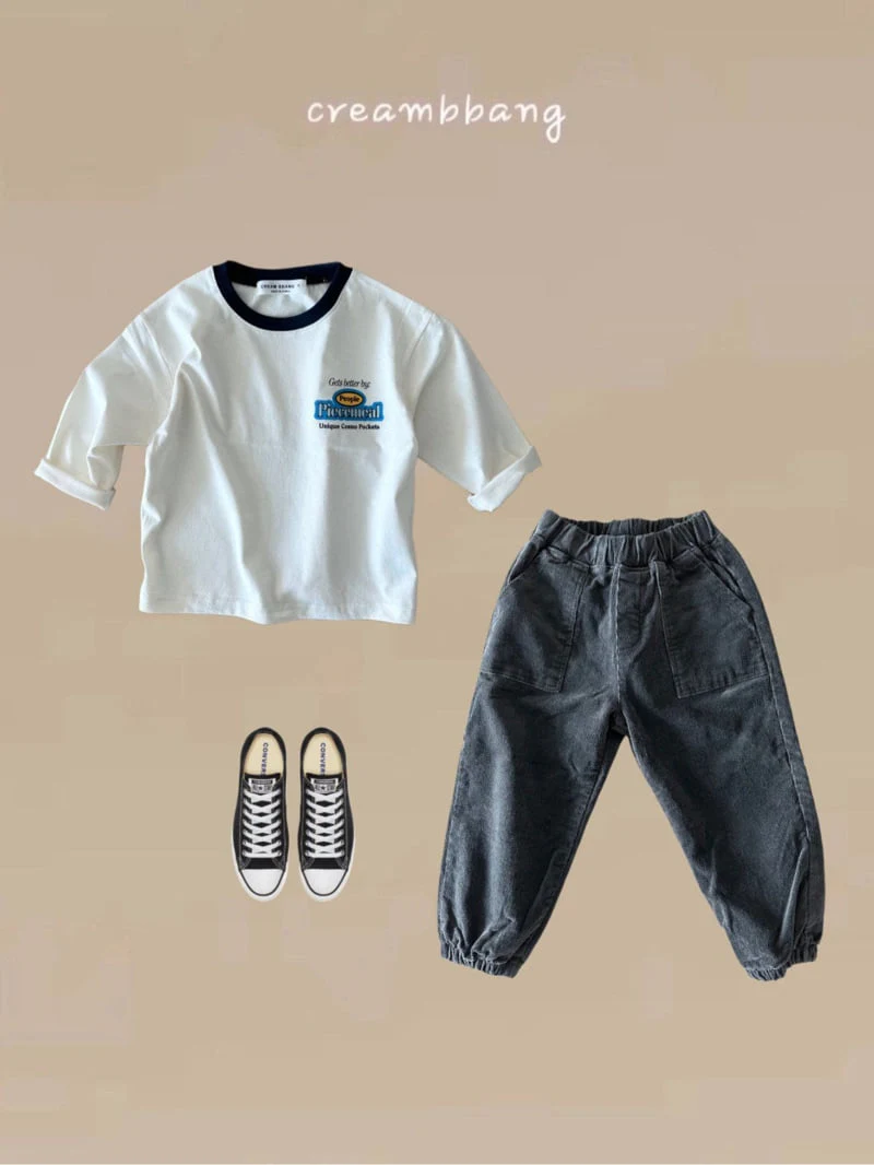 Cream Bbang - Korean Children Fashion - #childrensboutique - Corduroy Jogger Pants - 11