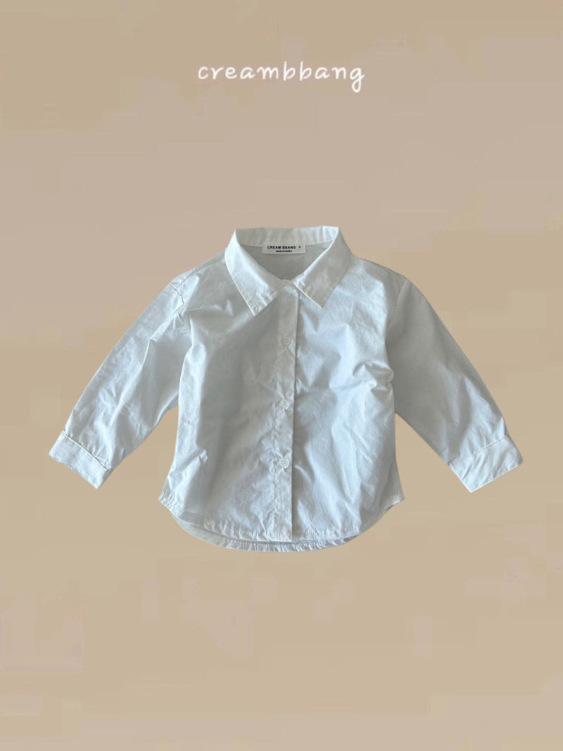 Cream Bbang - Korean Children Fashion - #designkidswear - Basic Cotton Shirt