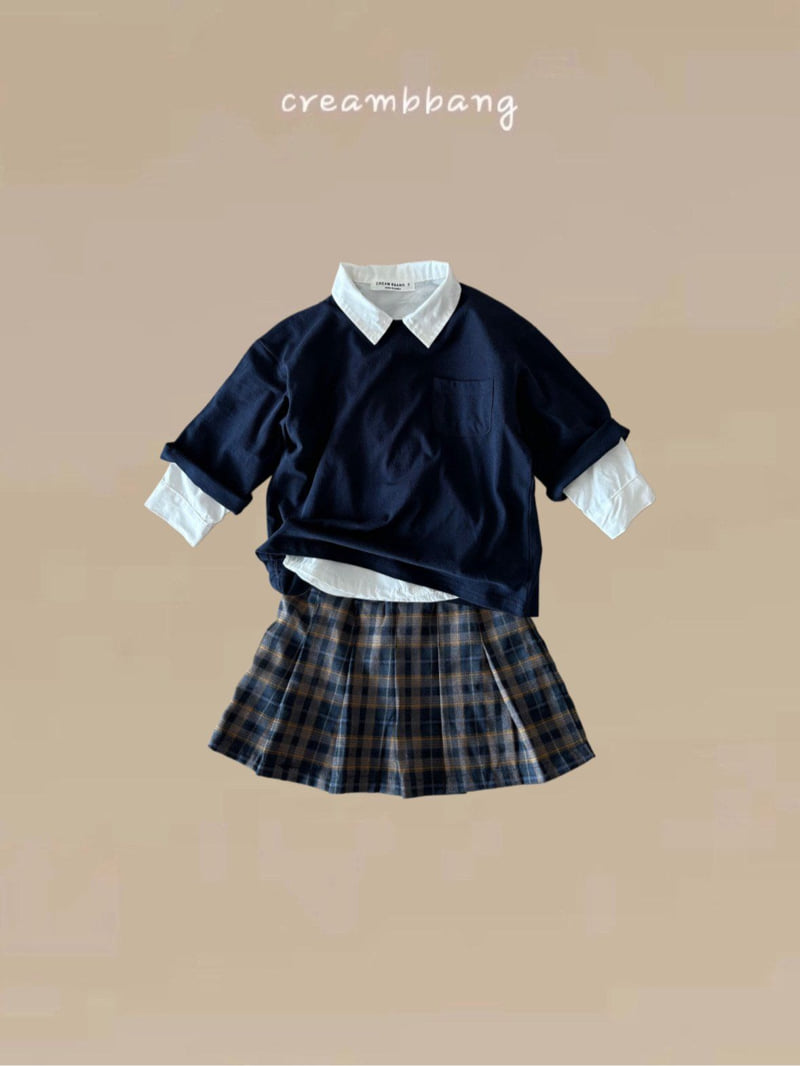 Cream Bbang - Korean Children Fashion - #discoveringself - Check Skirt - 10