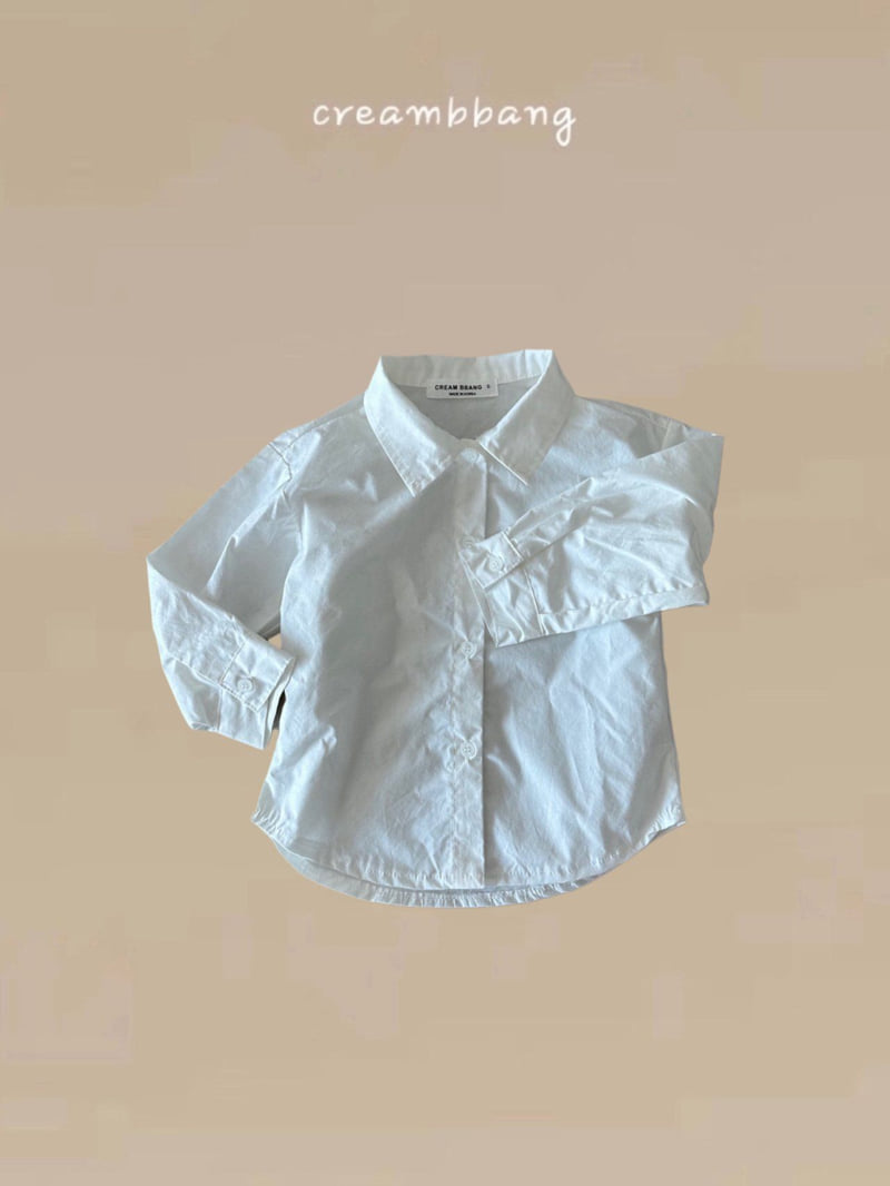 Cream Bbang - Korean Children Fashion - #littlefashionista - Basic Cotton Shirt - 8