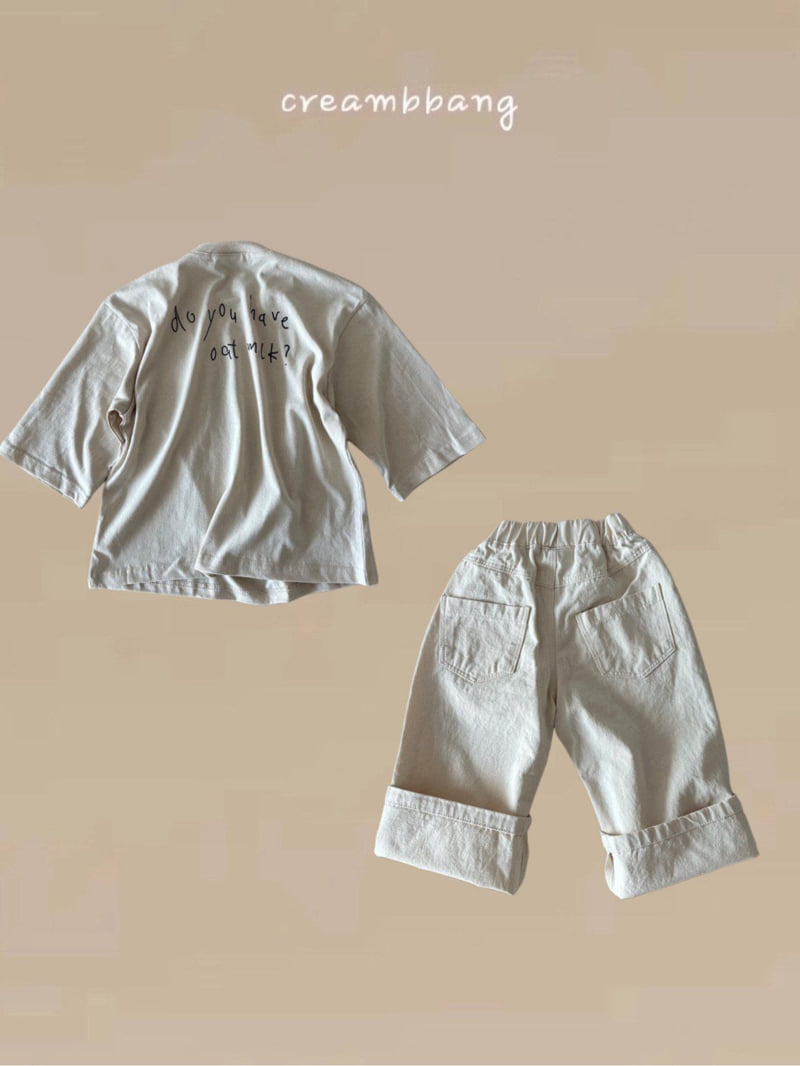 Cream Bbang - Korean Children Fashion - #littlefashionista - Bio Cotton Wide Pants - 6