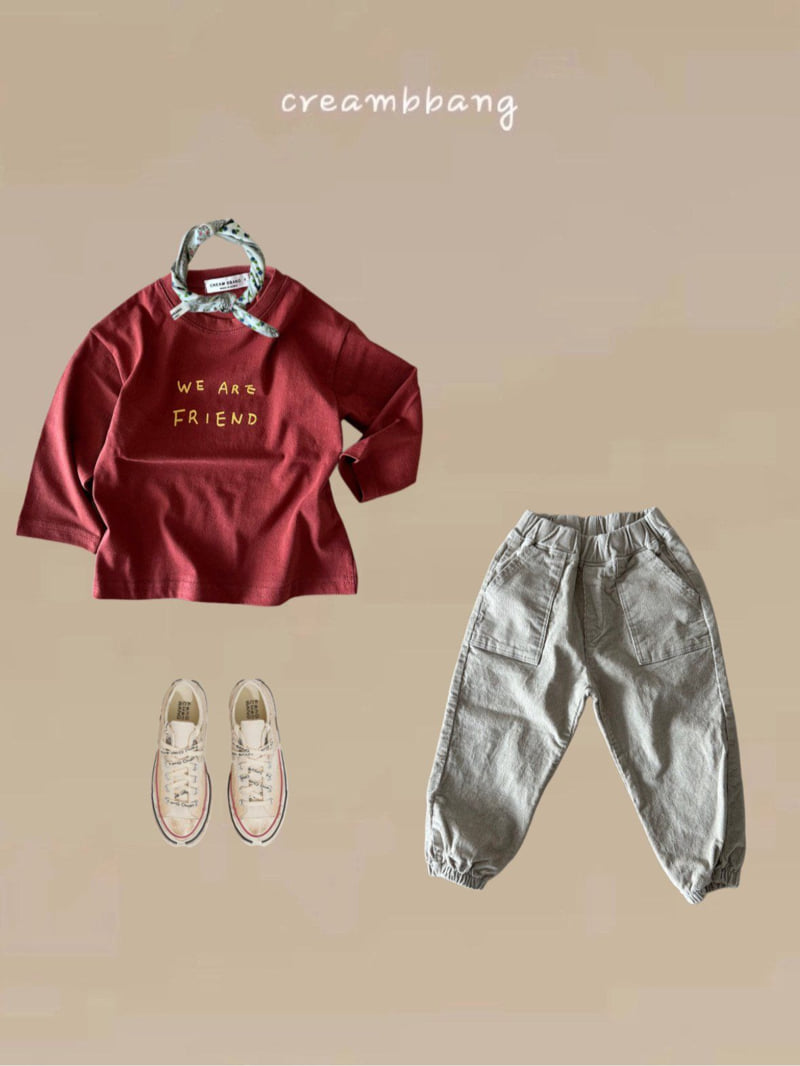 Cream Bbang - Korean Children Fashion - #minifashionista - Corduroy Jogger Pants - 5