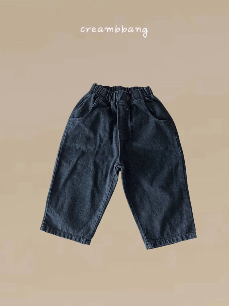 Cream Bbang - Korean Children Fashion - #stylishchildhood - Wide Denim Baggy Pants - 11