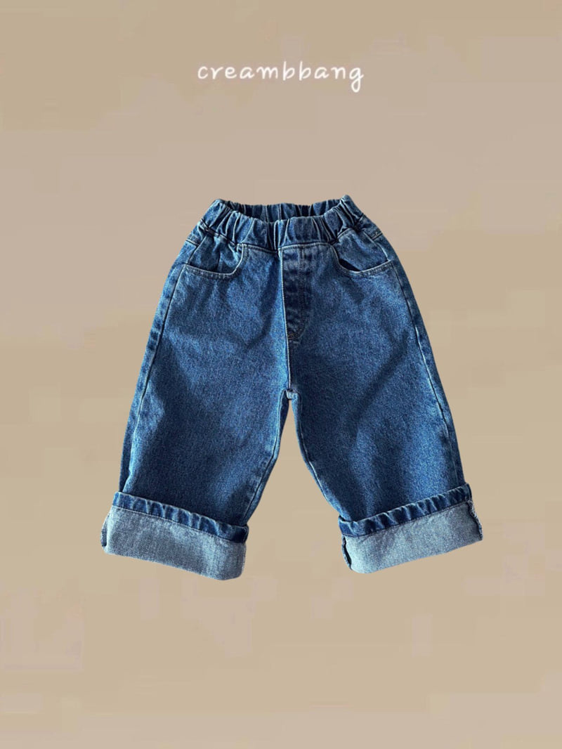 Cream Bbang - Korean Children Fashion - #todddlerfashion - Classic Denim Pants - 3