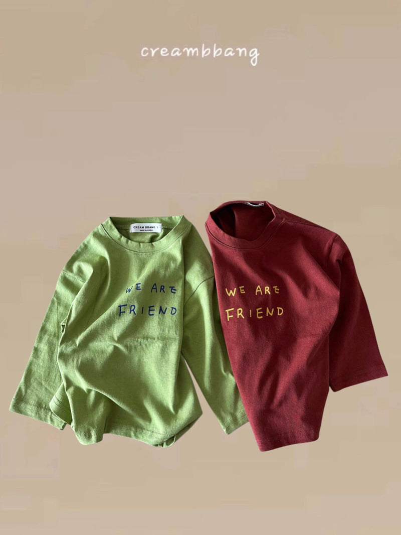 Cream Bbang - Korean Children Fashion - #todddlerfashion - Friends Single Tee