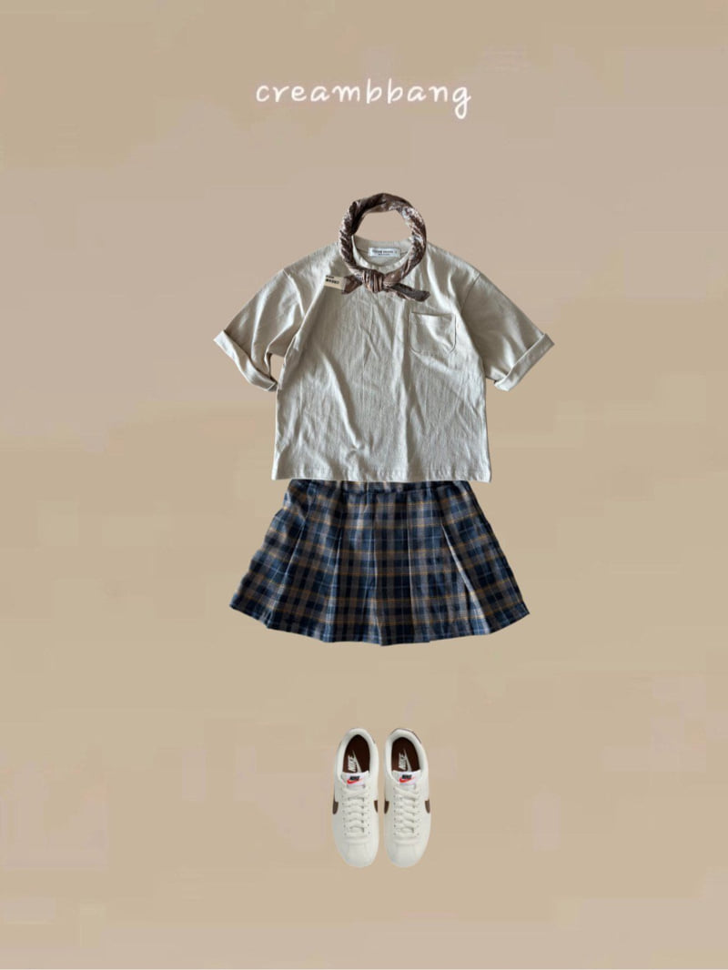 Cream Bbang - Korean Children Fashion - #toddlerclothing - Check Skirt - 5