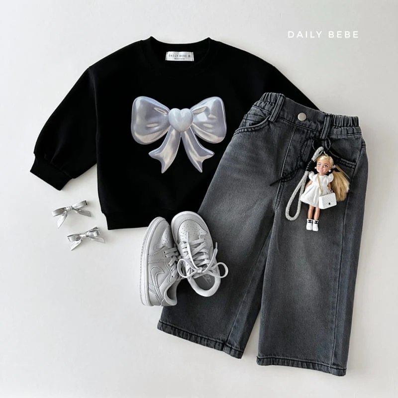 Daily Bebe - Korean Children Fashion - #Kfashion4kids - Silver Sweatshirts - 12