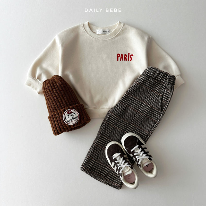 Daily Bebe - Korean Children Fashion - #Kfashion4kids - Hound Check Pants - 9