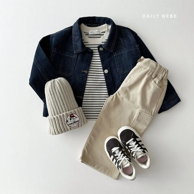 Daily Bebe - Korean Children Fashion - #Kfashion4kids - Denim Loose Jacket - 3