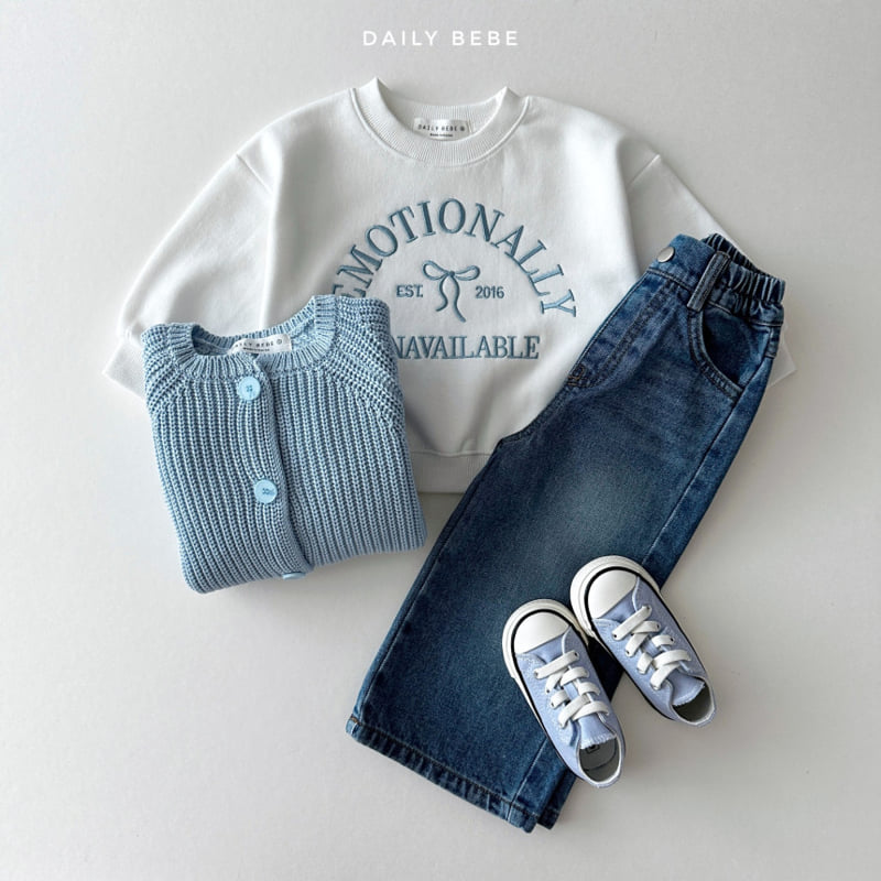 Daily Bebe - Korean Children Fashion - #childofig - Washing Wide Jeans - 7