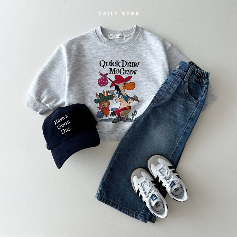 Daily Bebe - Korean Children Fashion - #childofig - Washing Wide Jeans - 8