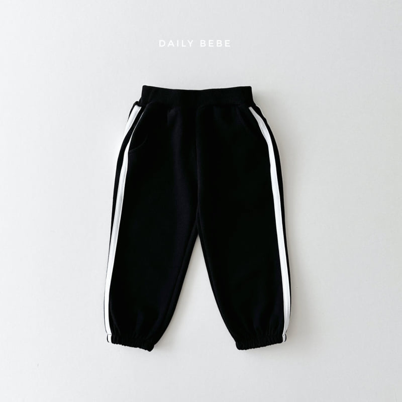 Daily Bebe - Korean Children Fashion - #childofig - Line Tape Jogger Pants - 7