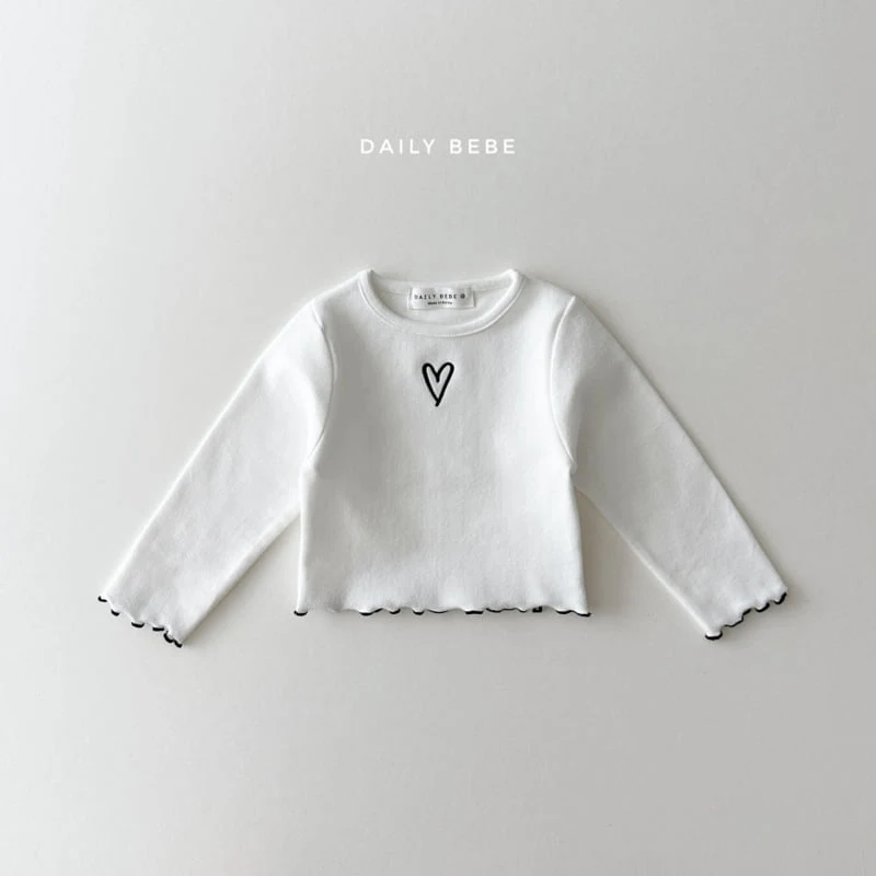 Daily Bebe - Korean Children Fashion - #prettylittlegirls - Heart Wave Tee - 4