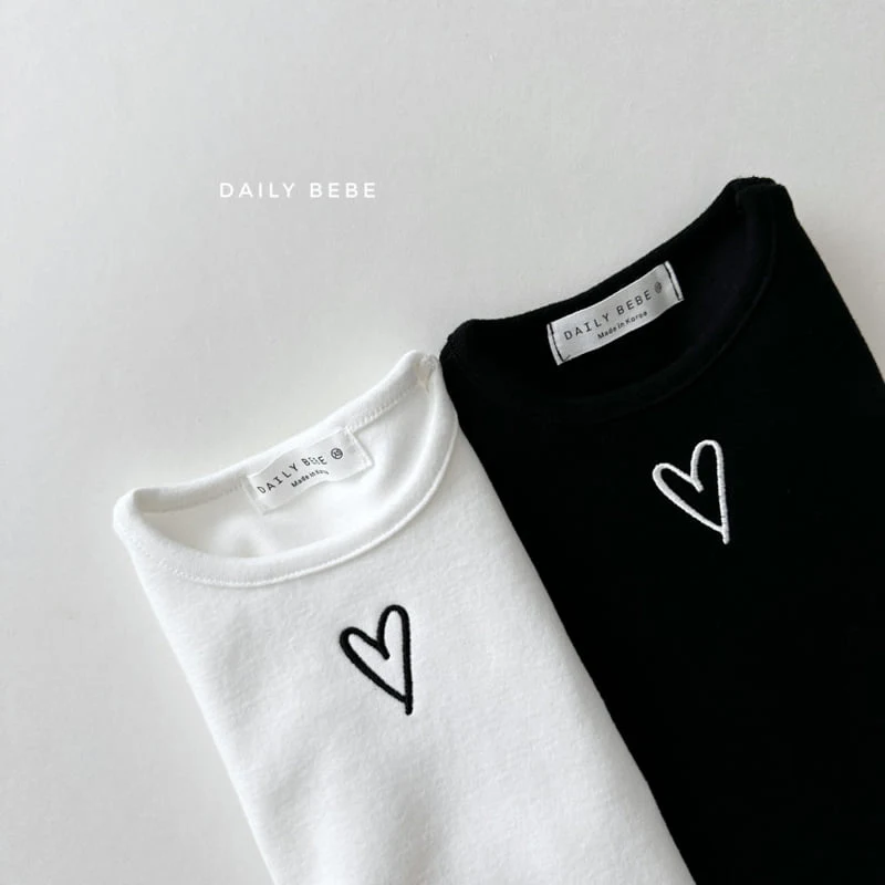 Daily Bebe - Korean Children Fashion - #childofig - Heart Wave Tee - 5