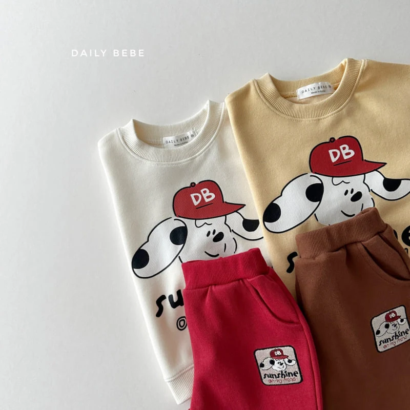 Daily Bebe - Korean Children Fashion - #childofig - Sunshine Top Bottom Set - 3