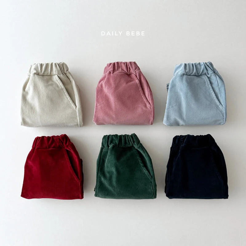 Daily Bebe - Korean Children Fashion - #childofig - Corduroy Span Pants