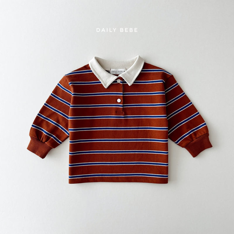 Daily Bebe - Korean Children Fashion - #childofig - Polo Collar Tee - 4