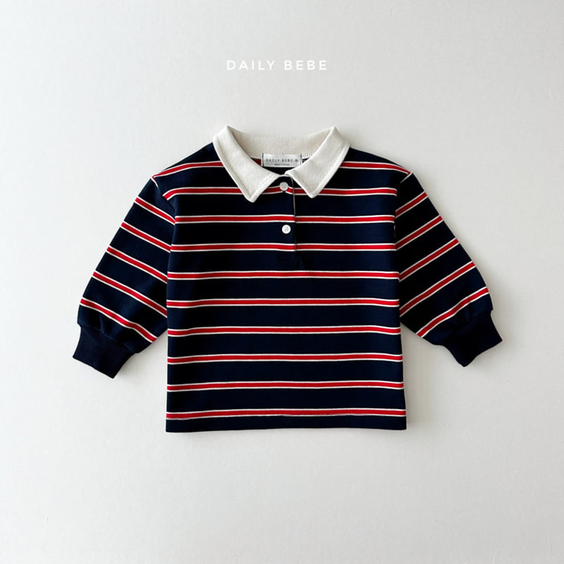 Daily Bebe - Korean Children Fashion - #childrensboutique - Polo Collar Tee - 5